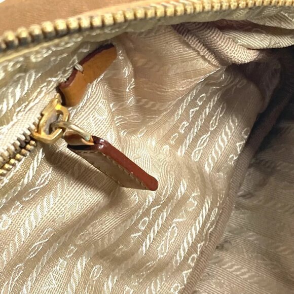 PRADA BR2524 triangle logo plate Venice Hand Bag Shoulder Bag - Picture 14 of 16